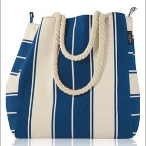 Lancôme striped Beach Tote Bag NWT!